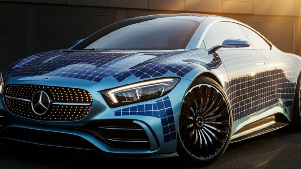 Mercedes with Solar Paint