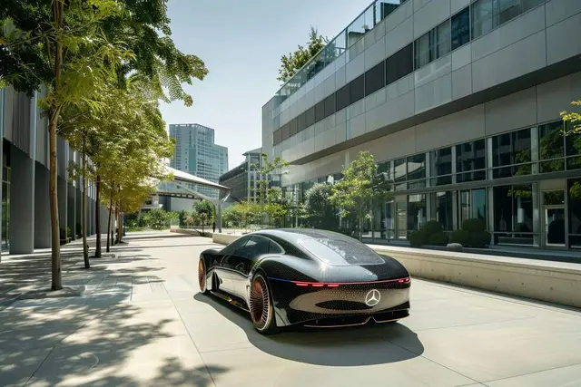 Mercedes with Solar Paint